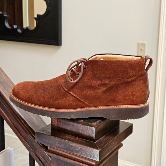 Samuel Hubbard Men's Suede Chukka Boots, Chestnut, Sz 12 - Picture 9 of 16